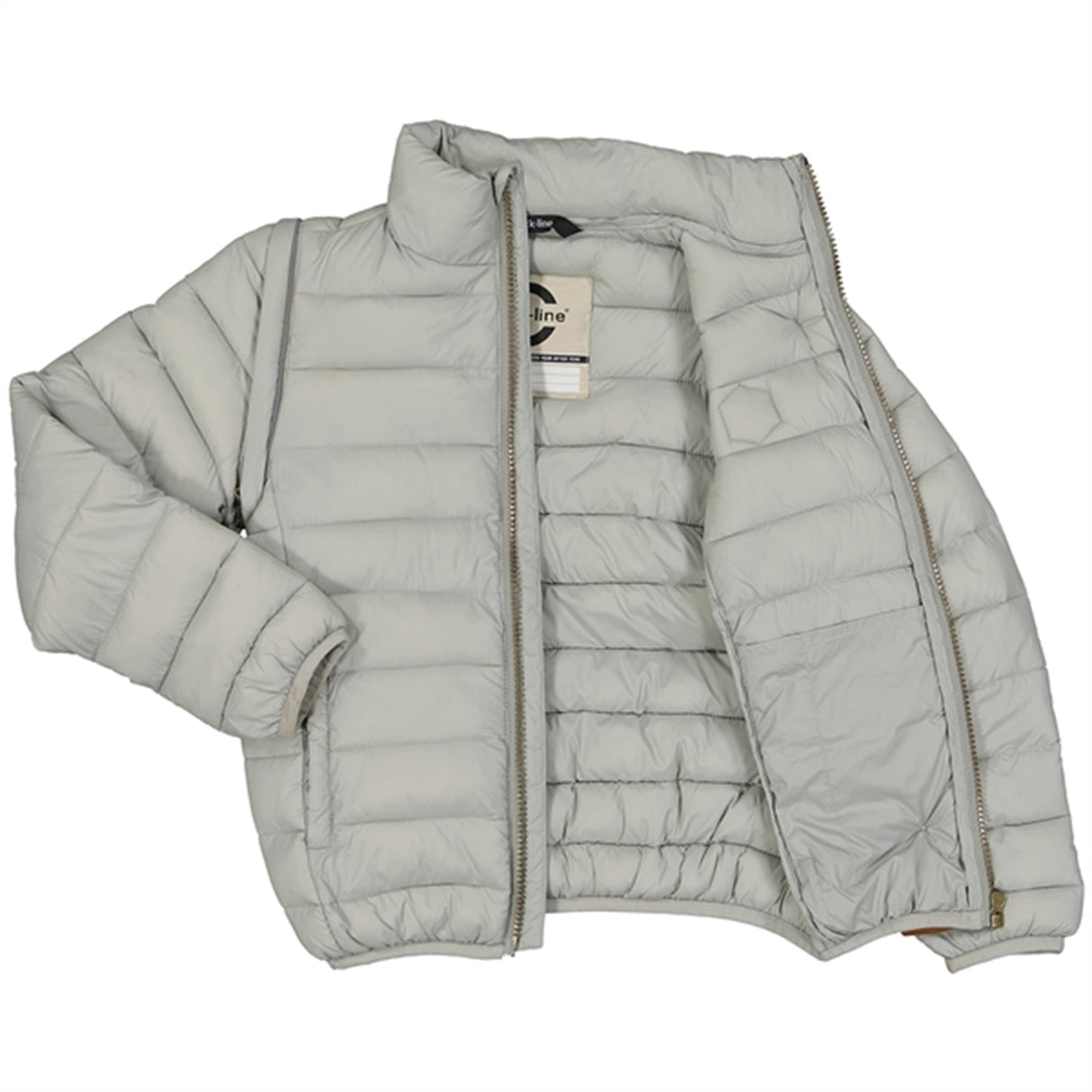 Mikk-Line Nylon puffer 2i1 Jacka Neutral Gray