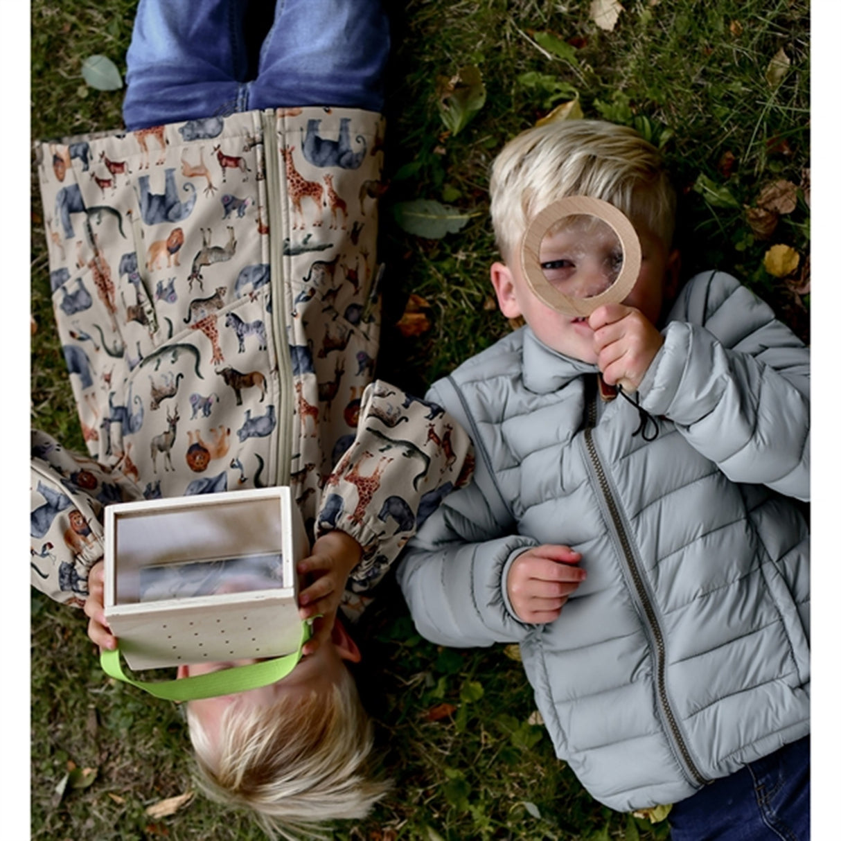 Mikk-Line Nylon puffer 2i1 Jacka Neutral Gray