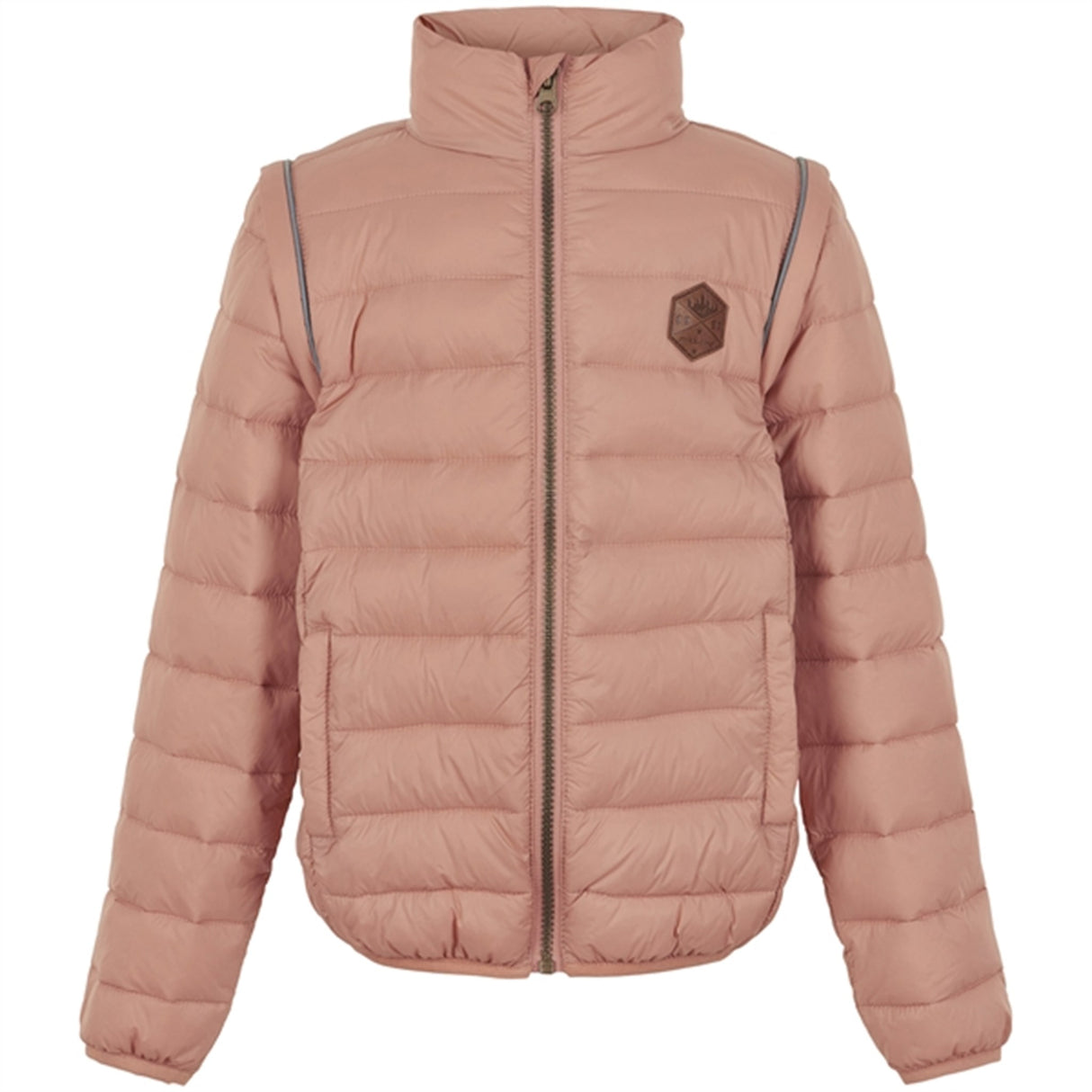 Mikk-Line Nylon puffer 2i1 Jacka Tawny Brown