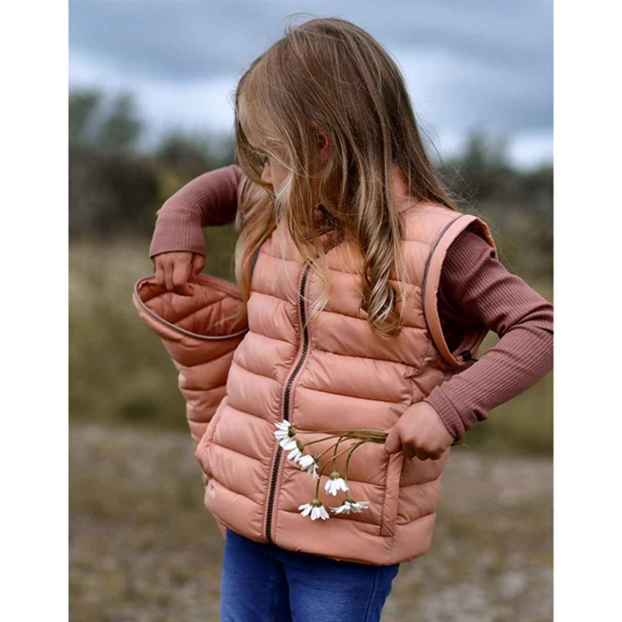 Mikk-Line Nylon puffer 2i1 Jacka Tawny Brown