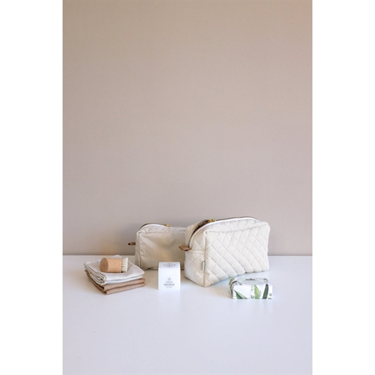 Cam Cam Copenhagen Necessär Classic Stripes Camel