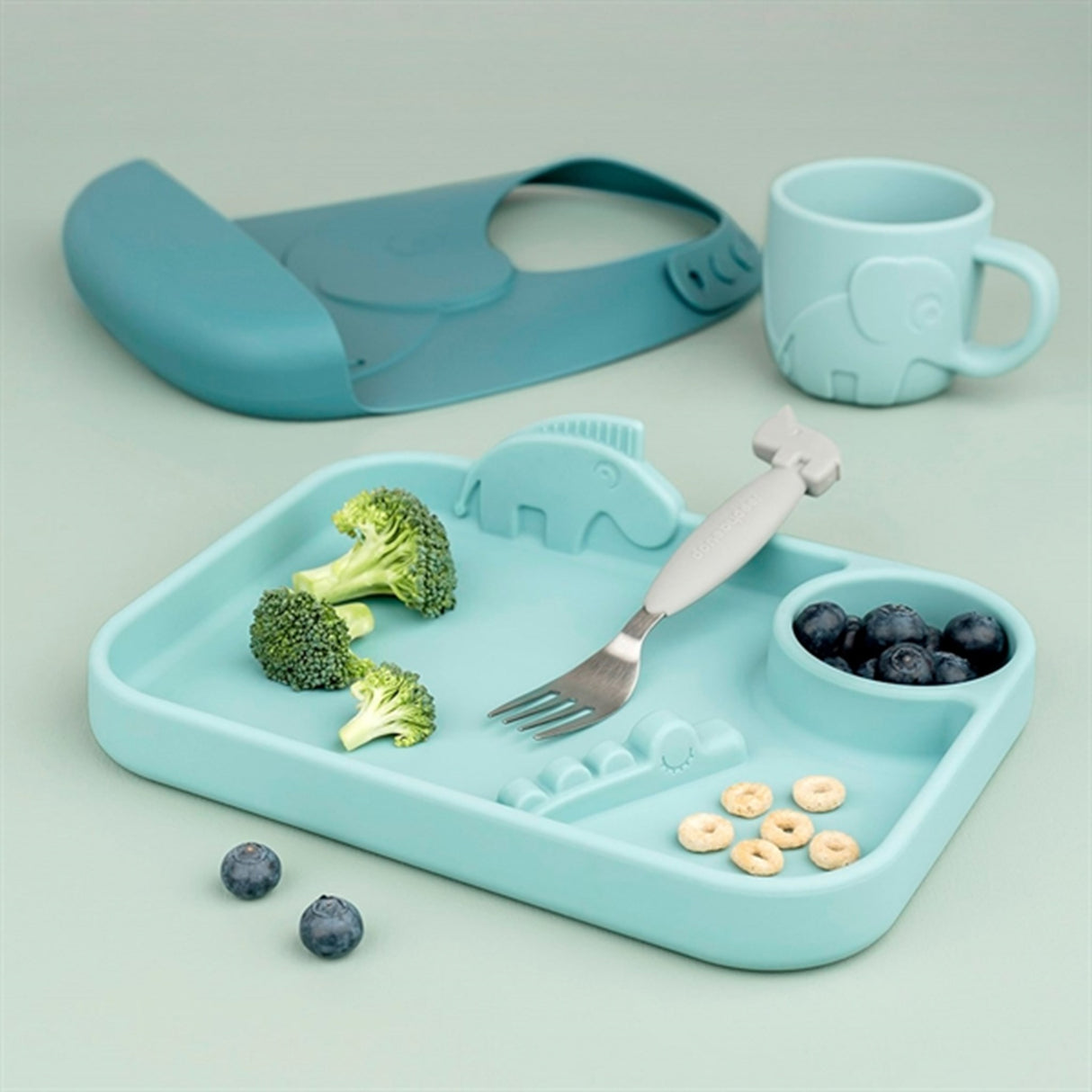 Done by Deer Peekaboo Tallrik Blue