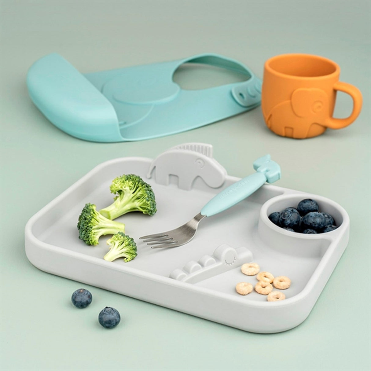 Done by Deer Peekaboo Tallrik Grey