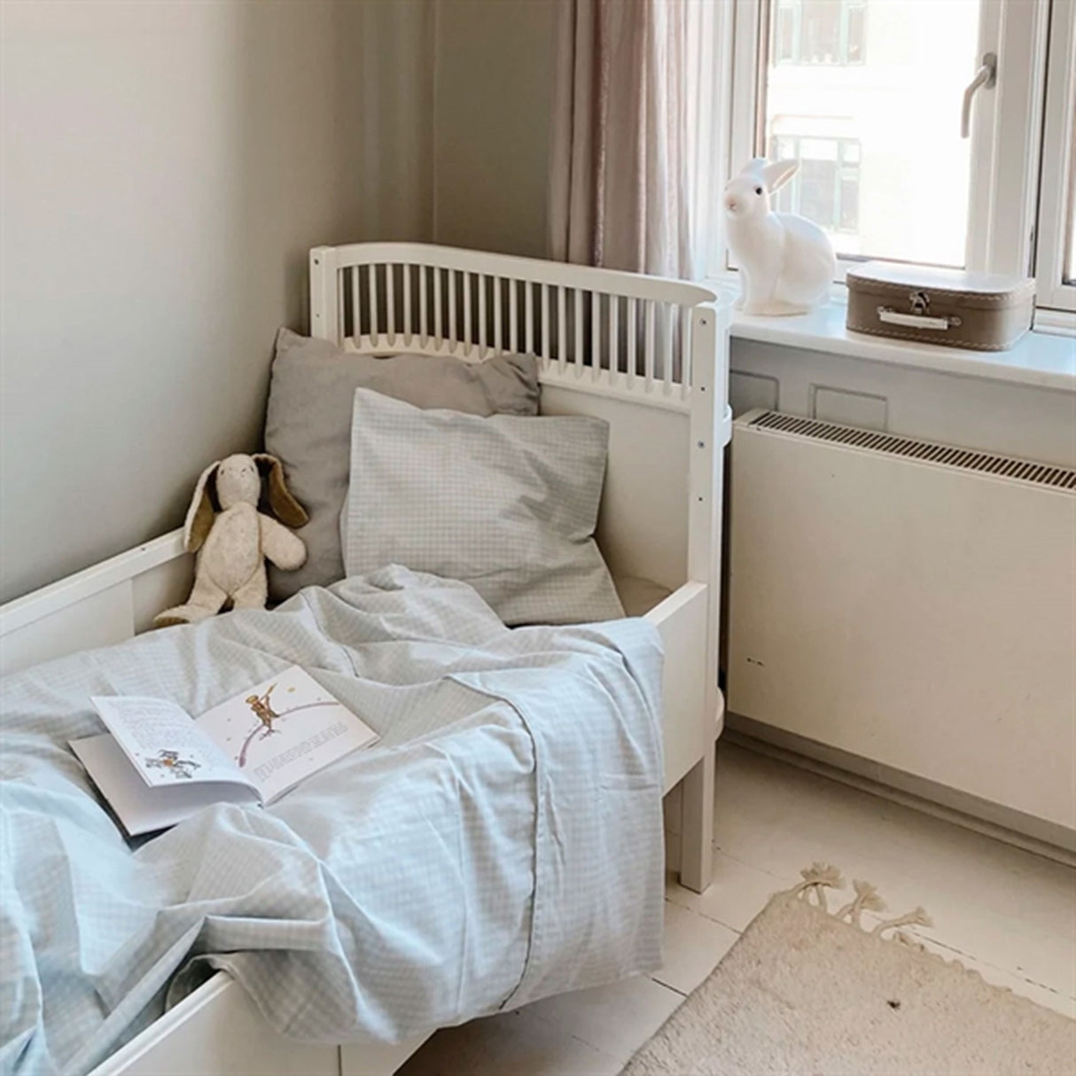 lalaby Blue Gingham Klassisk Sängkläder