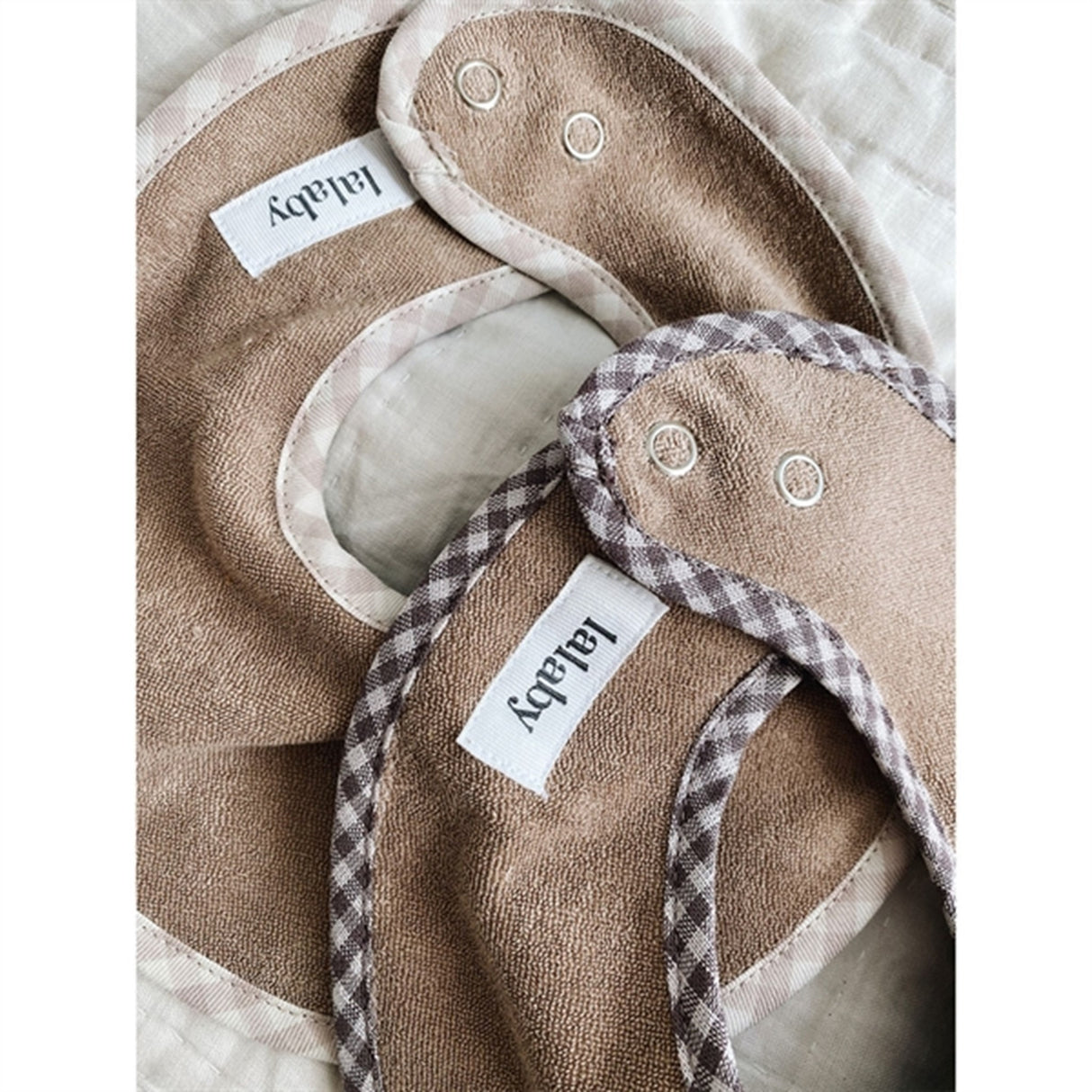 lalaby Mini Check Bibi Haklapp 2-Pak