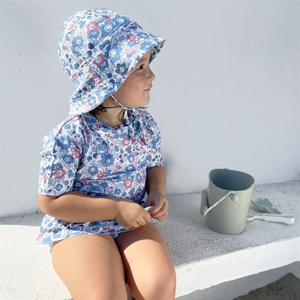 Petit Crabe Betsy B Luna Boatneck Badtröja Liberty© fabric