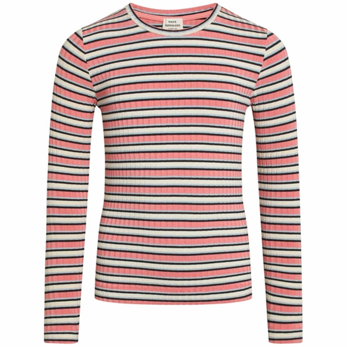 Mads Nørgaard 5x5 Stripe Talika Blus Multi Strawberry Pink