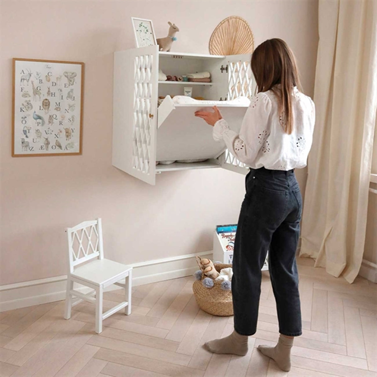 Cam Cam Copenhagen Harlequin Væghængt Puslebord White