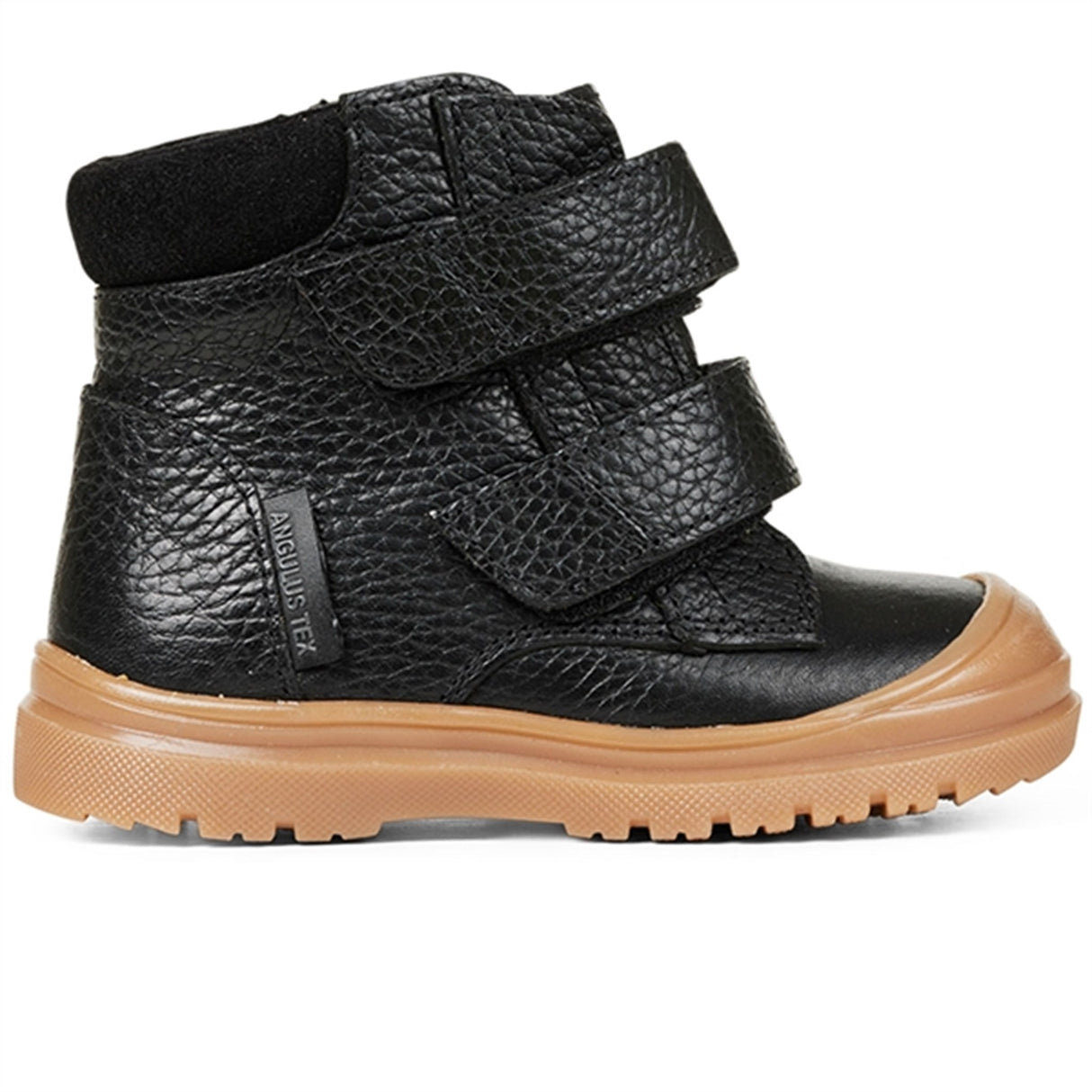 Angulus Lära-Gå-Skor Tex Med Kardborreband Sort