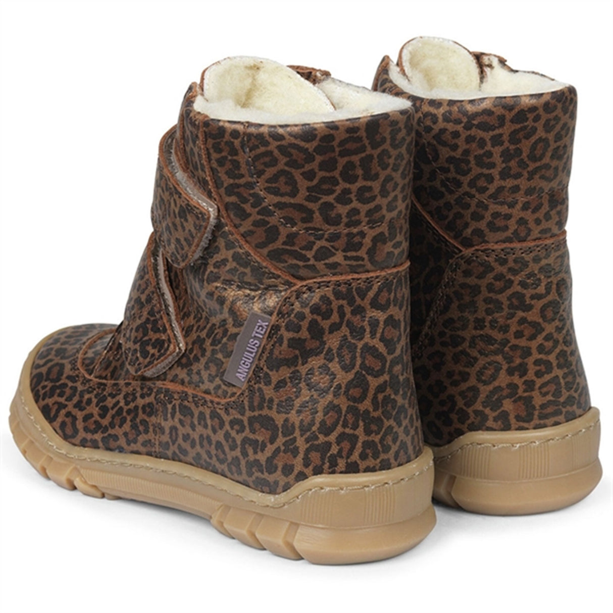 Angulus Tex-Støvle Med Kardborreband Brown Leo 6