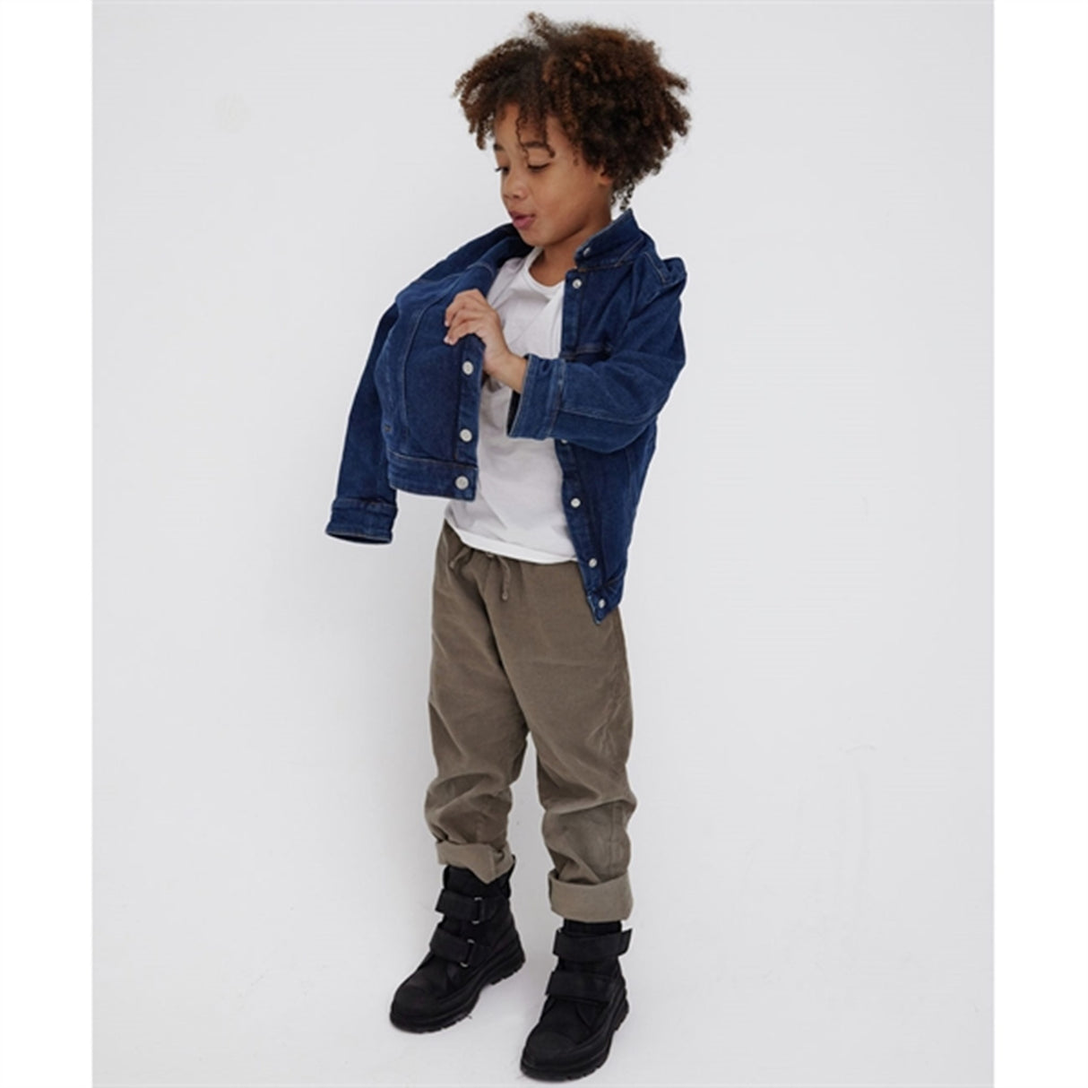 Angulus Tex-Støvle Med Kardborreband Og Uldfoer Black 2