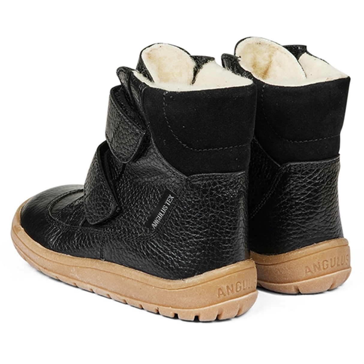 Angulus Tex-Støvle Med Kardborreband Svart