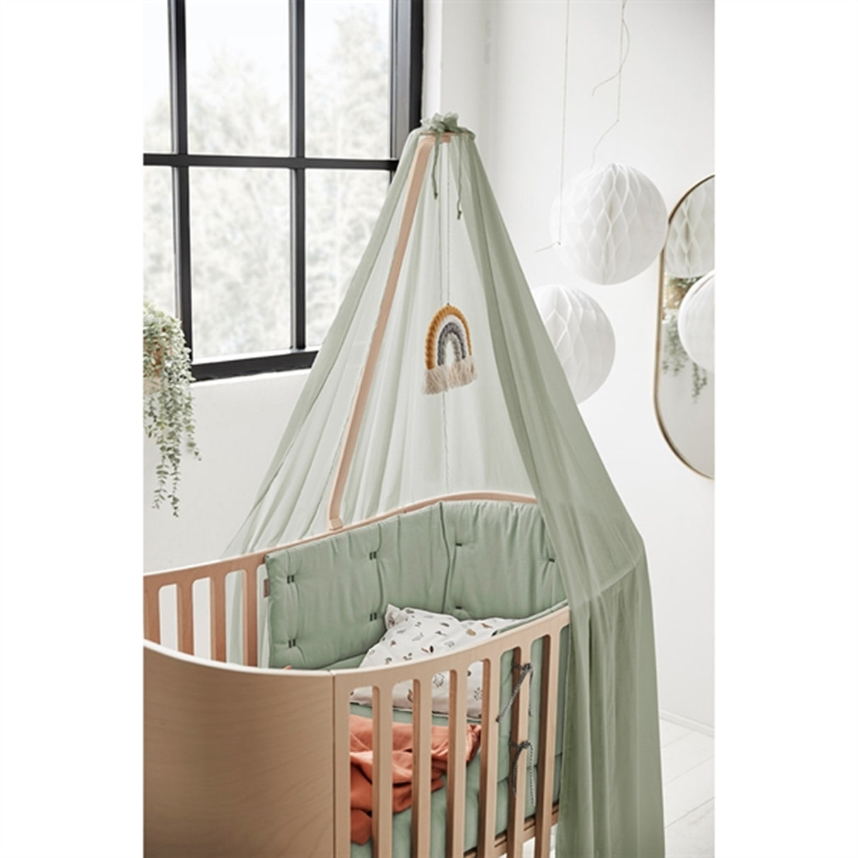 Leander Sänghimmel til Classic™ Babysäng Sage Green