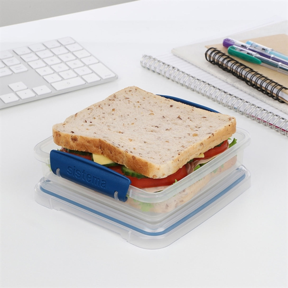 Sistema To Go Sandwich Lunchlåda 450 ml Ocean Blue