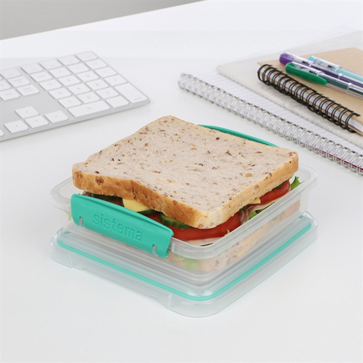 Sistema To Go Sandwich Lunchlåda 450 ml Minty Teal