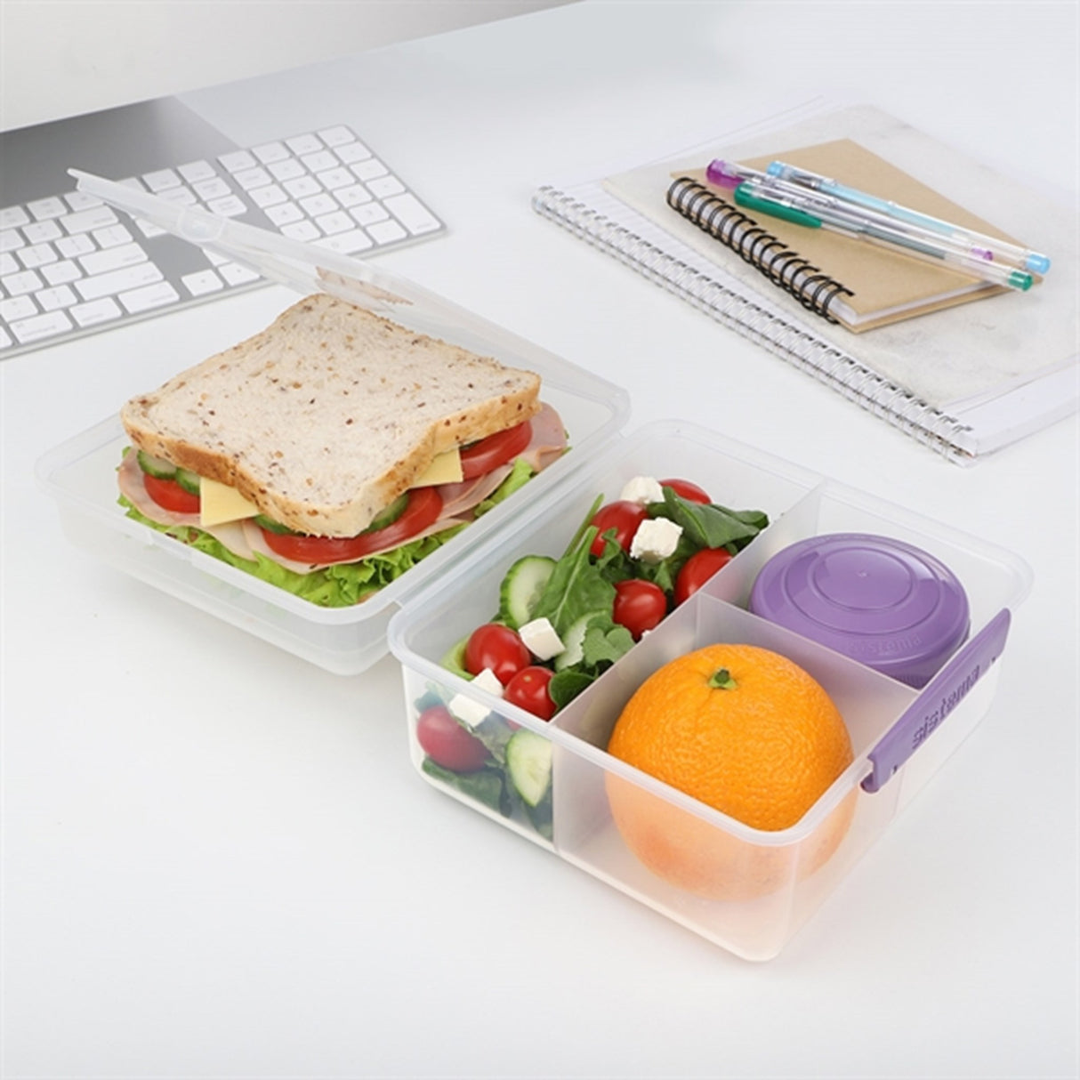 Sistema To Go Lunch Cube Max Lunchlåda 2 L Misty Purple
