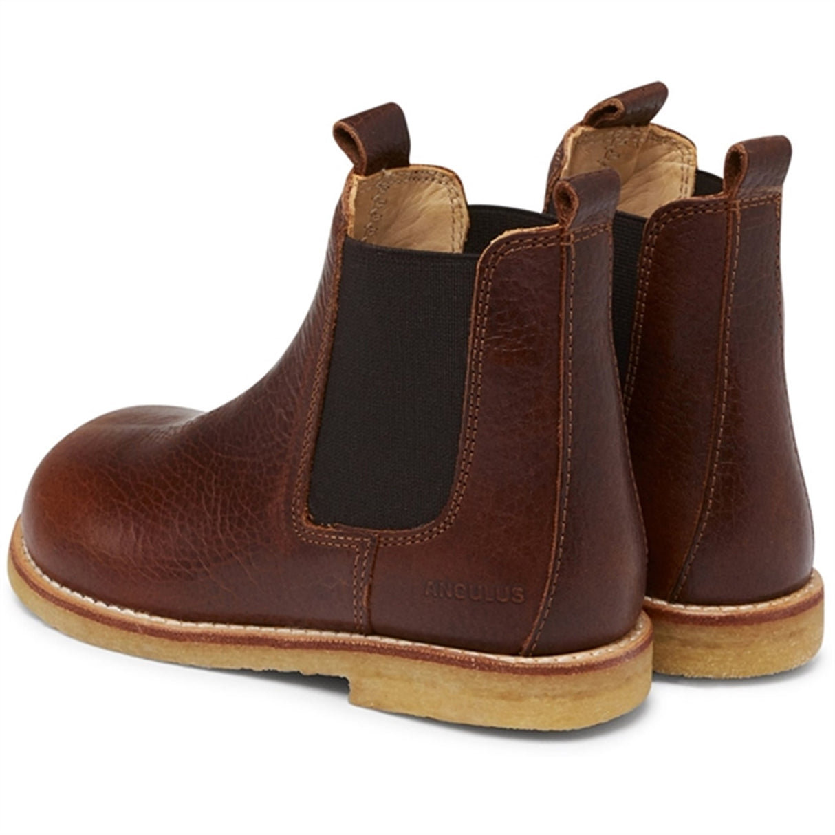 Angulus Chelsea Støvle Dark Brown/Brown