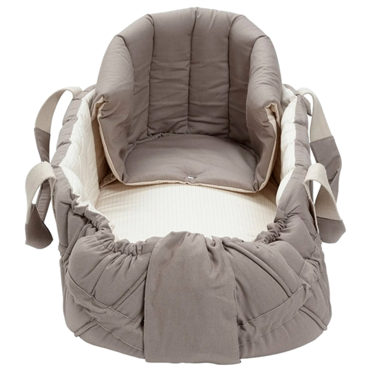 Copenhagen Multifunktionell Canopy för Babylift Dark Grey Solid w. Cream Stripe