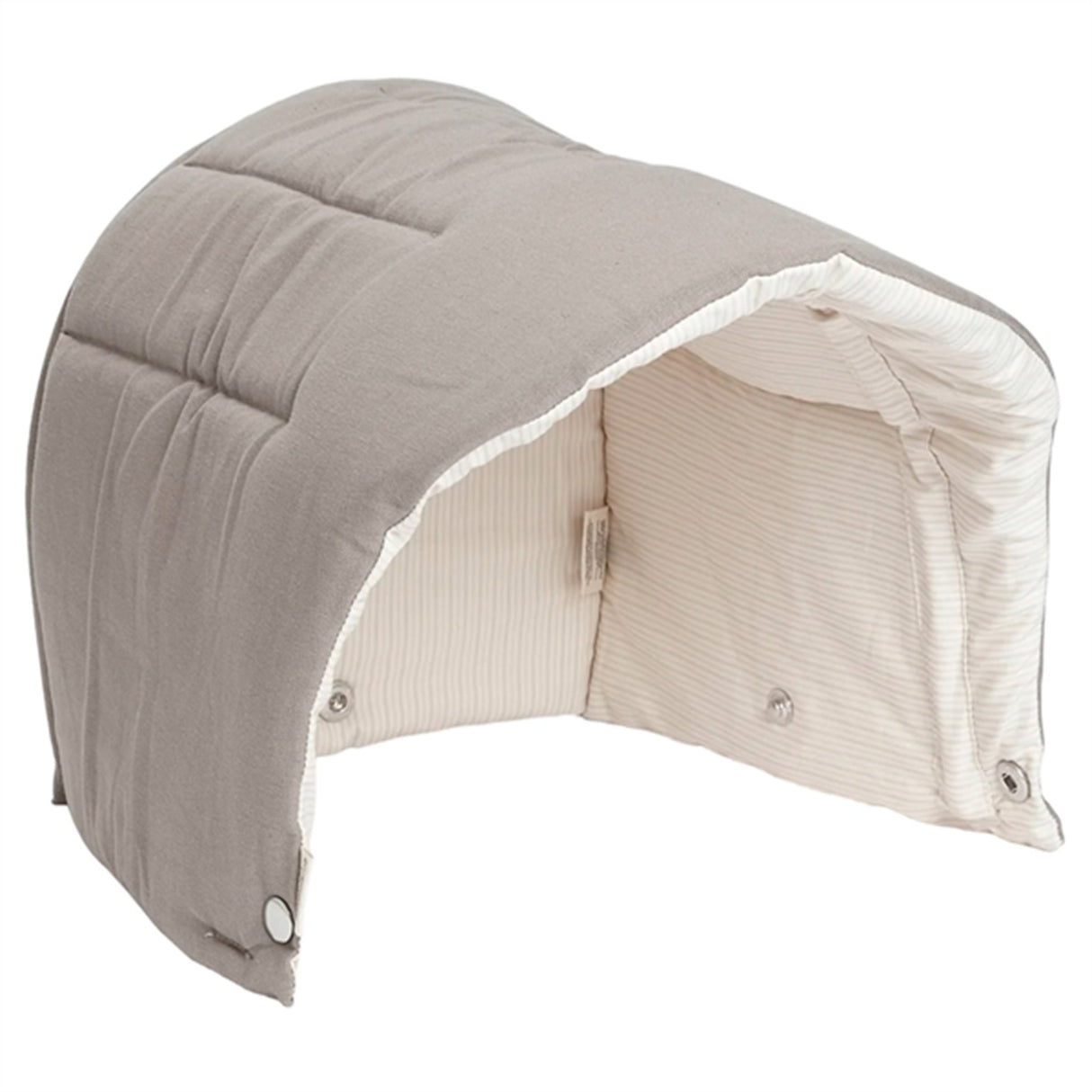 Copenhagen Multifunktionell Canopy för Babylift Dark Grey Solid w. Cream Stripe