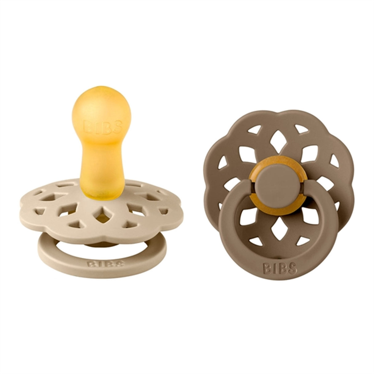 Bibs Boheme Latex Nappar 2-pack Vanilla/Dark Oak