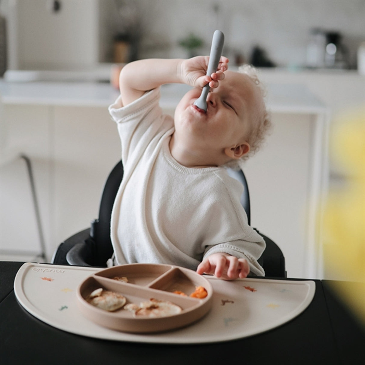 Mushie Silikon Skedar 2-pack Powder Blue