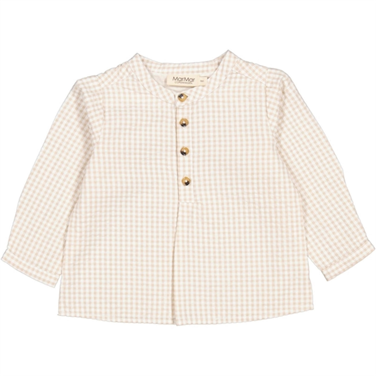 MarMar Grey Sand Gingham Totoro Skjorta