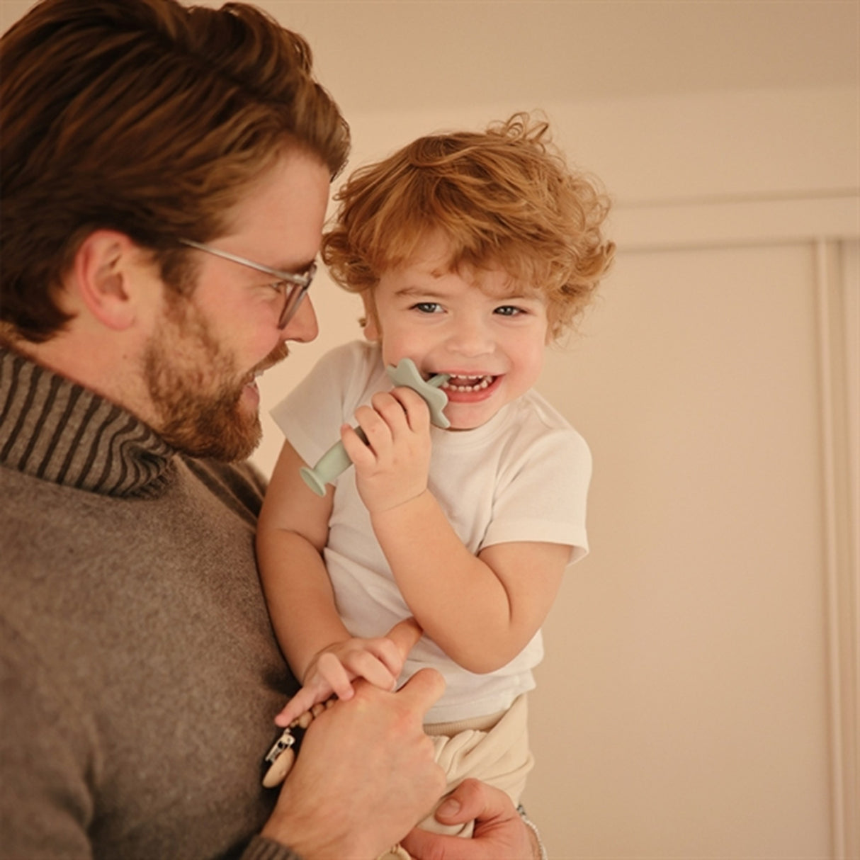 Mushie Tandborste Star Cambridge Blue