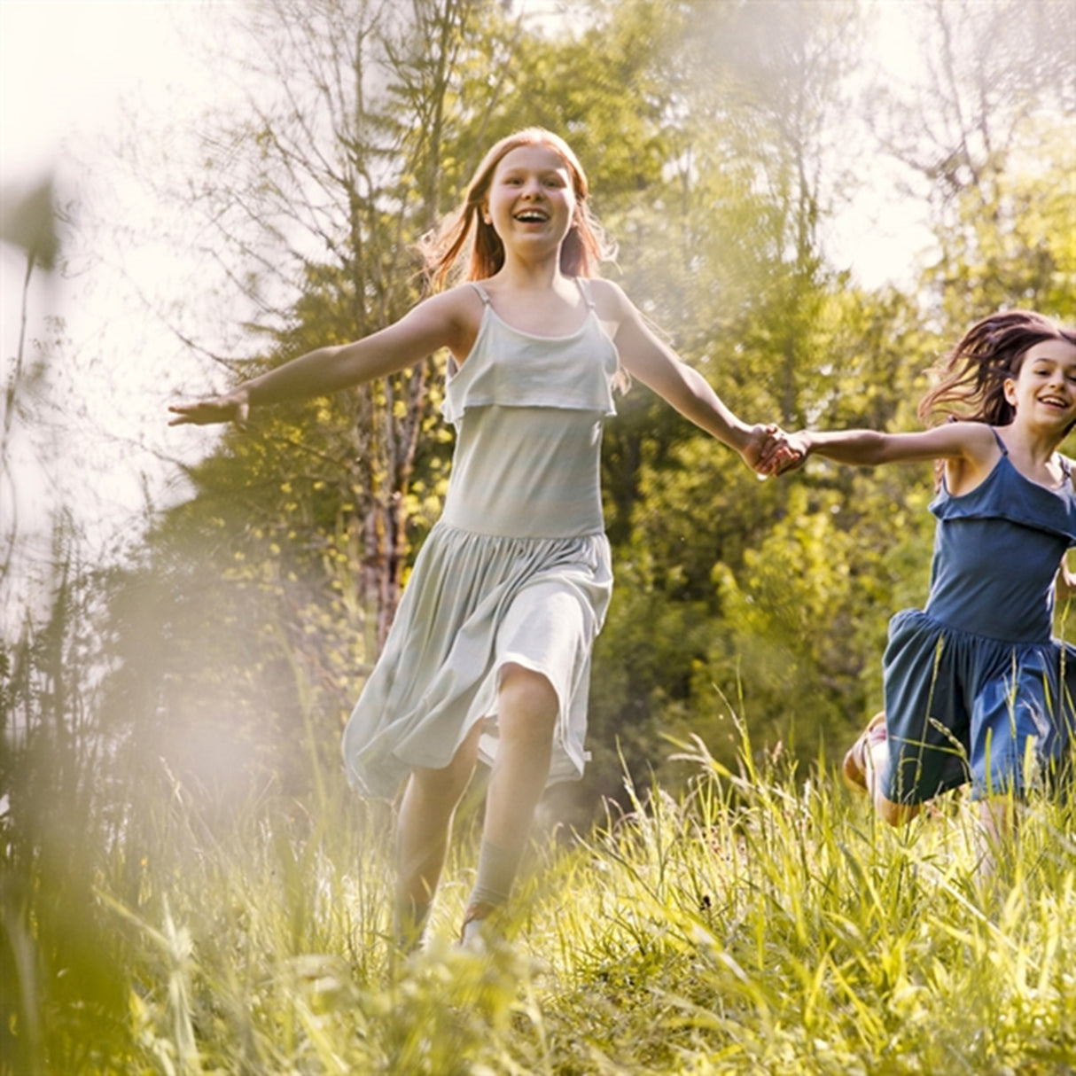 Minimalisma Lis Klänning Birch Cloud Stripe