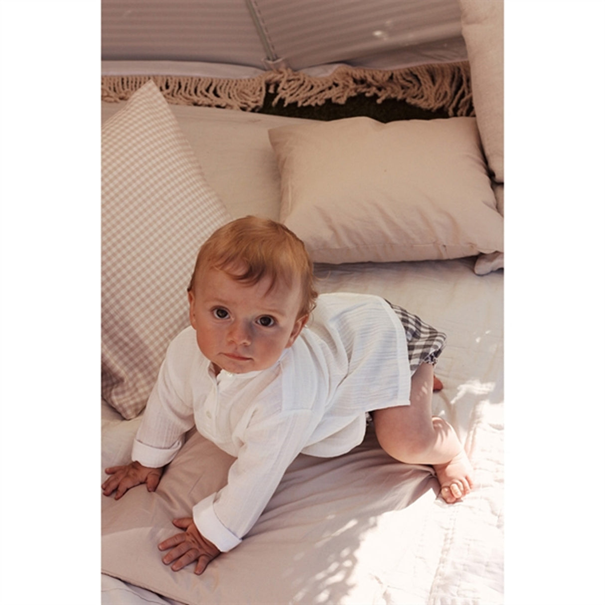 lalaby Natural white Carlo Skjorta Bebis