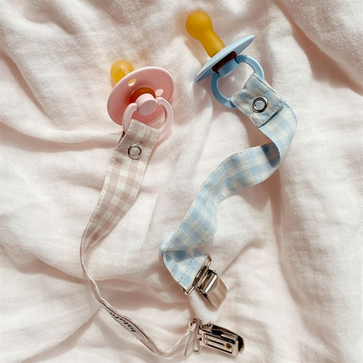 lalaby Beige Gingham Nappsnöre