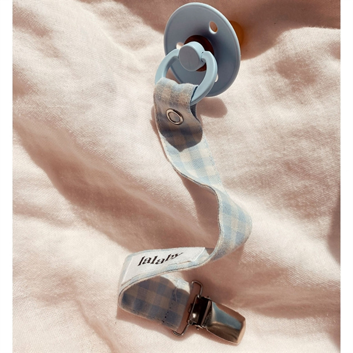 lalaby Beige Gingham Nappsnöre