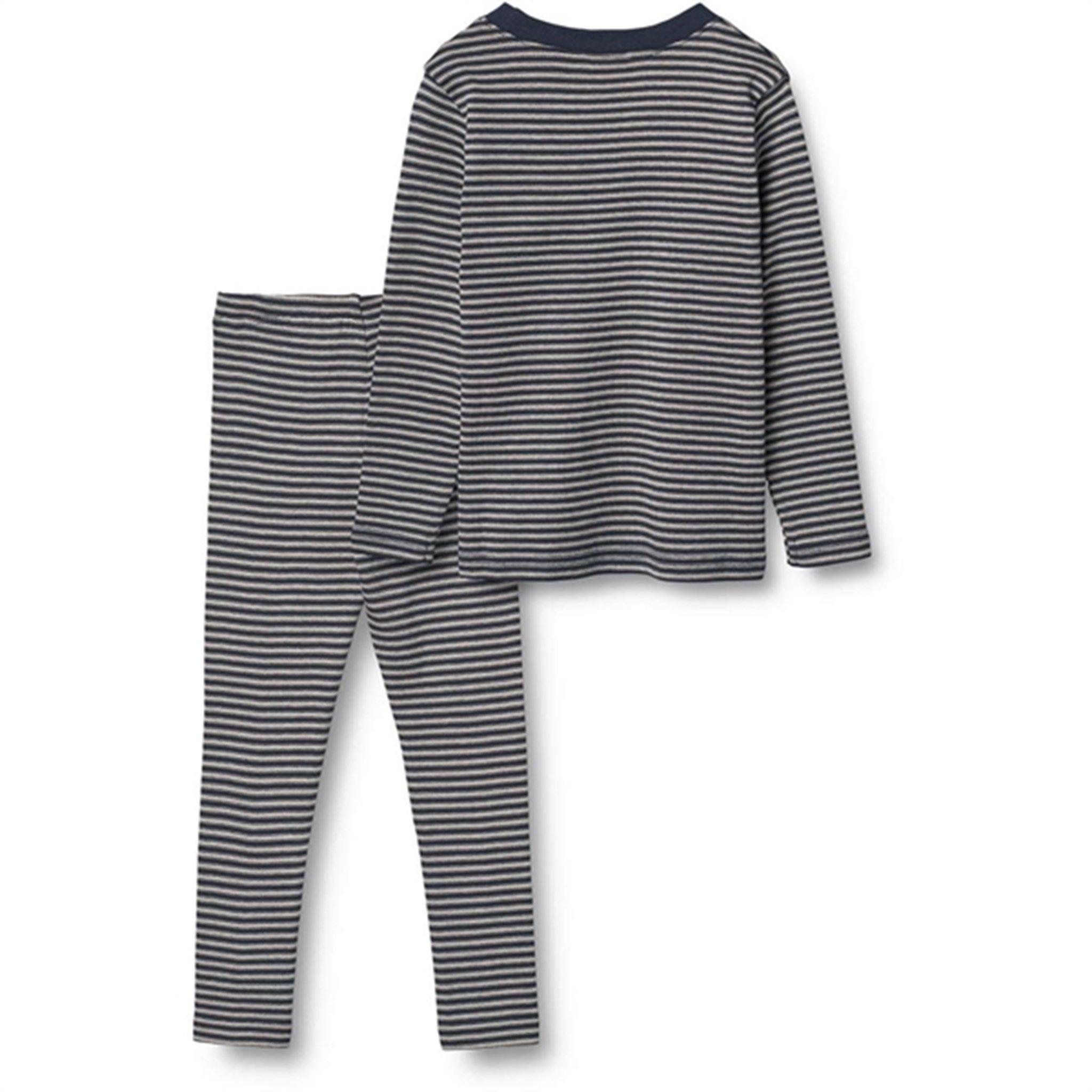 Wheat Navy Stripe Mads Pyjamas 2