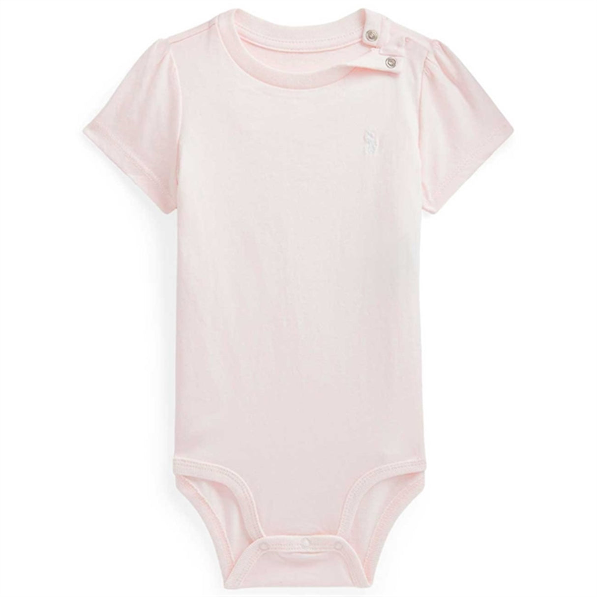 Polo Ralph Lauren Baby Girl Bodystocking kortärmad delikat rosa