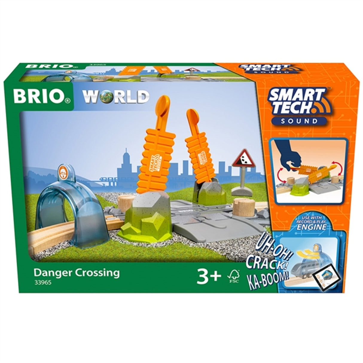 BRIO® Smart Tech Sound Danger Jernbaneoverskæring