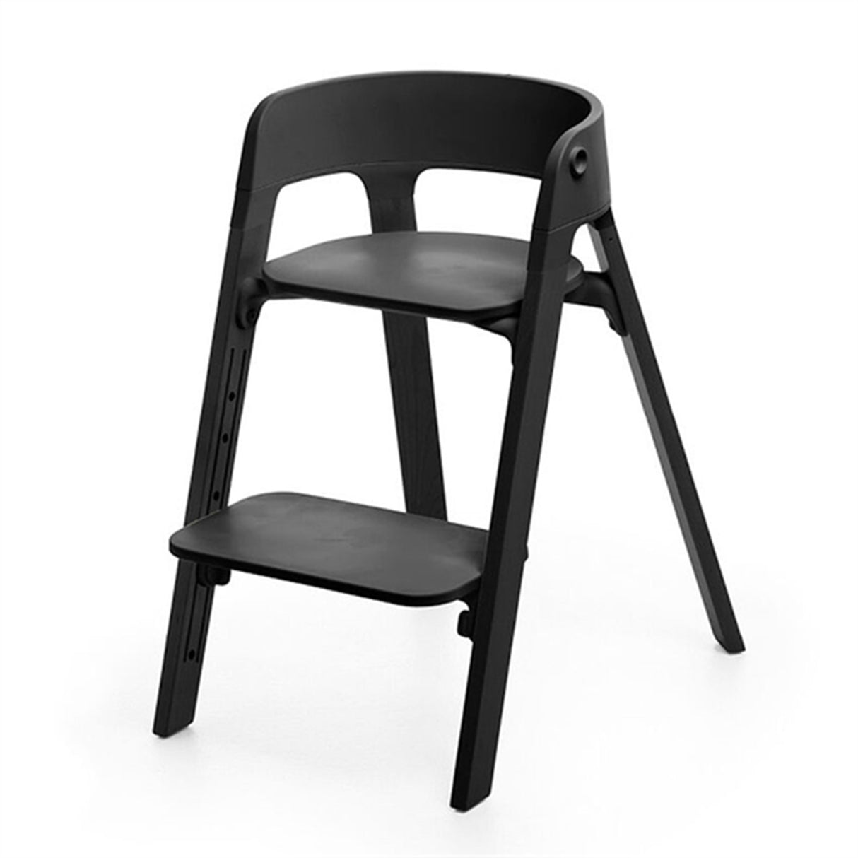 Stokke® Steps™ Chair Black inkl. Bouncer i White Deep Grey 7