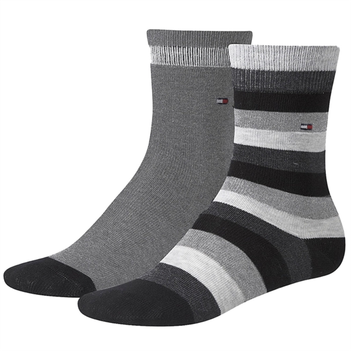 Tommy Hilfiger Kids 2-pack Strumpor Basic Black Striped