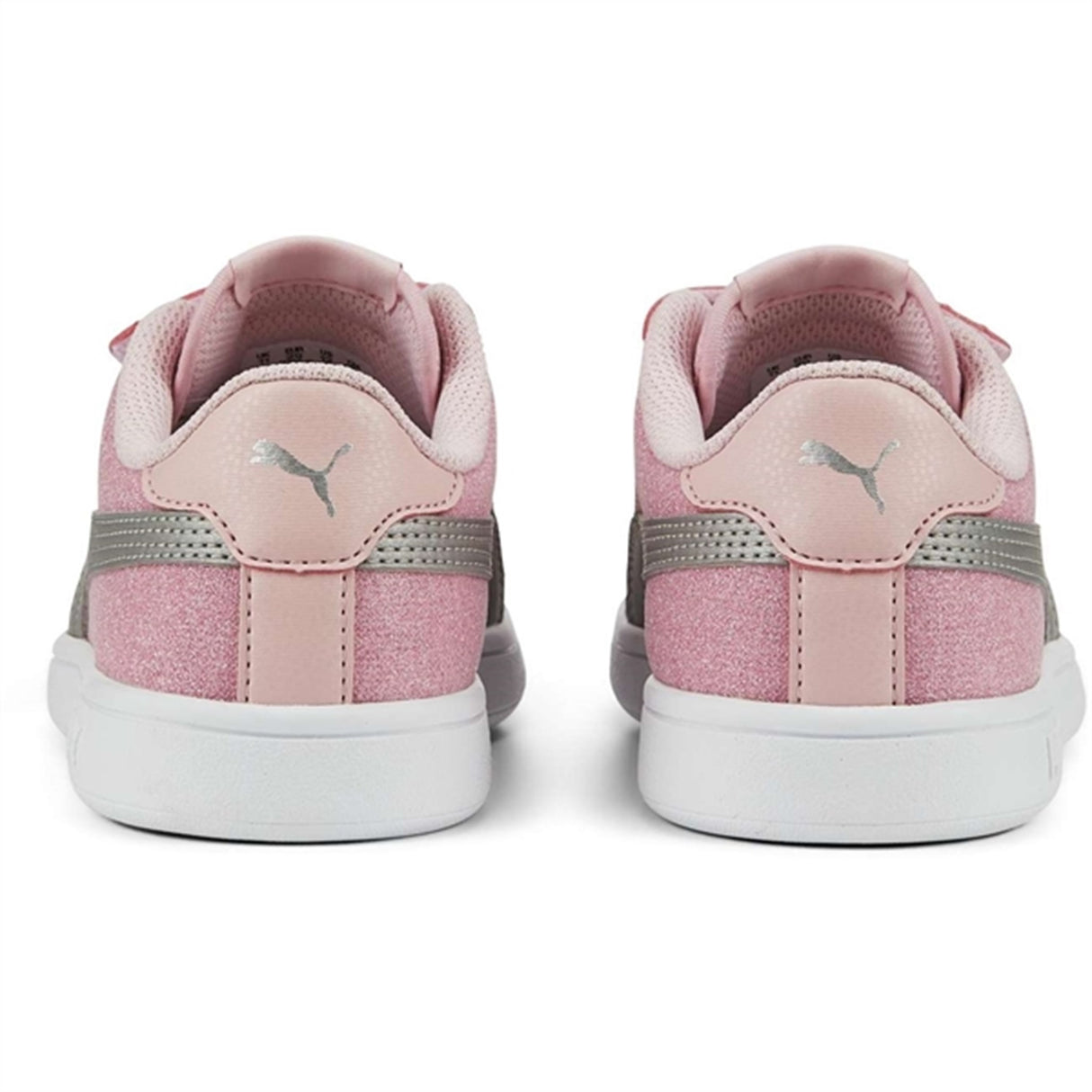 Puma Smash V2 Glitz GlamV Almond Blossom-Silver Sneakers 6