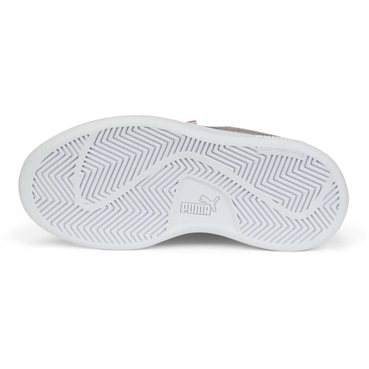 Puma Smash V2 Glitz GlamV Almond Blossom-Silver Sneakers 3