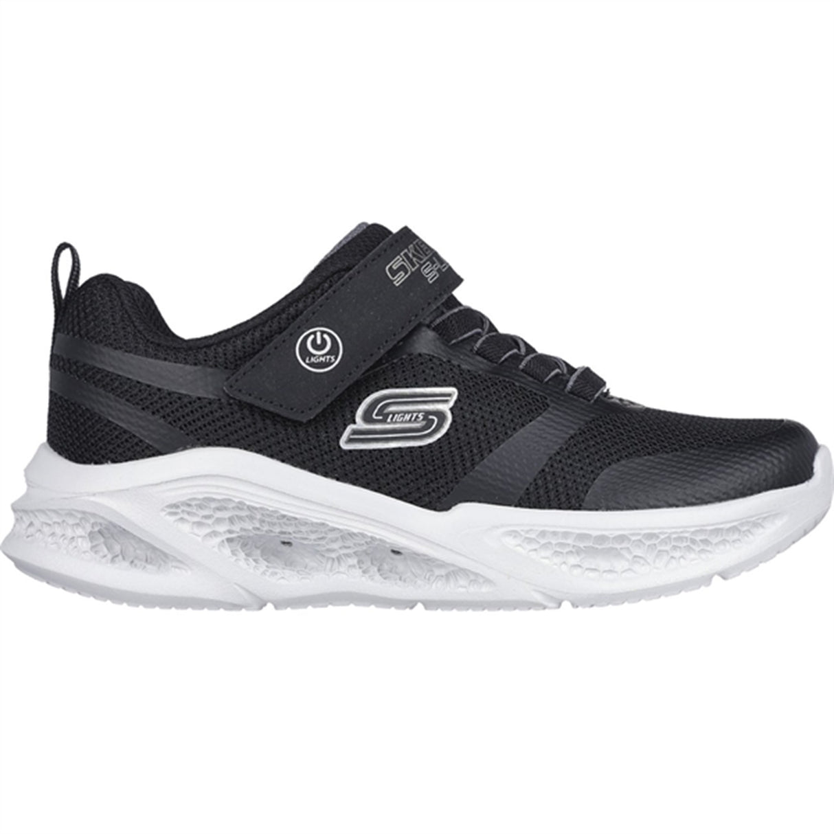 Skechers Boys Skechers Meteor-Lights Sneakers Black Grey