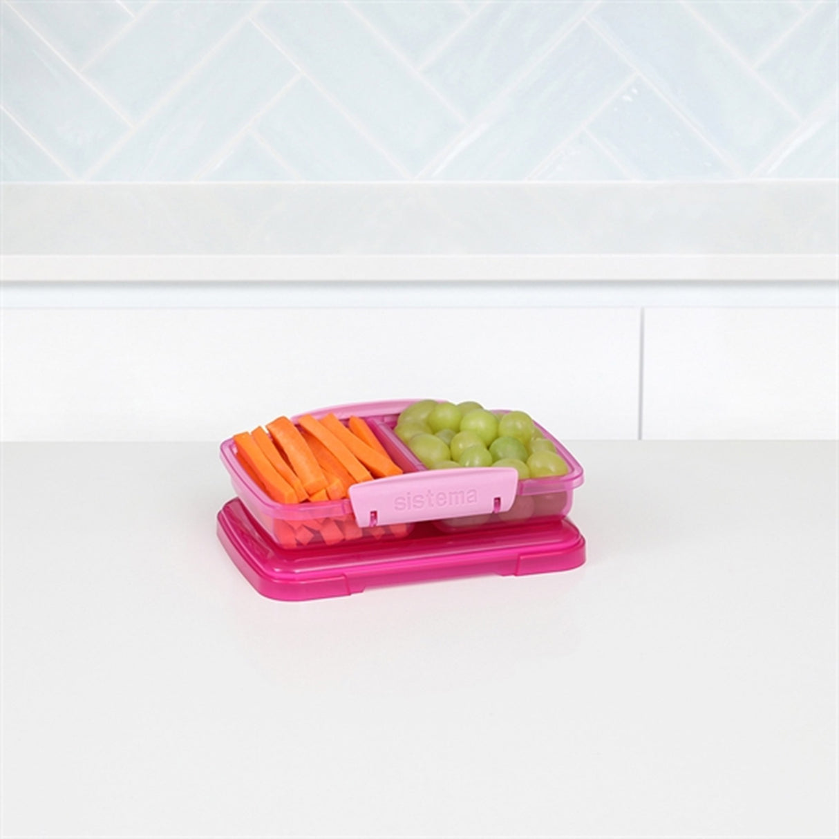 Sistema Small Split Lunchlåda 350 ml Pink