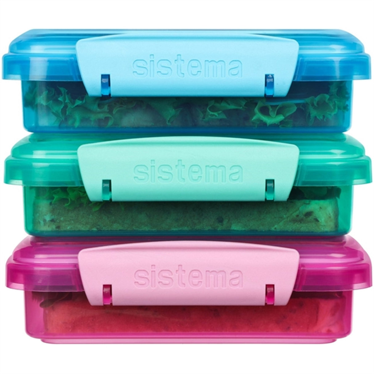 Sistema Sandwich Box Lunchlåda 450 ml Lunch Mixed Pack 3-pak