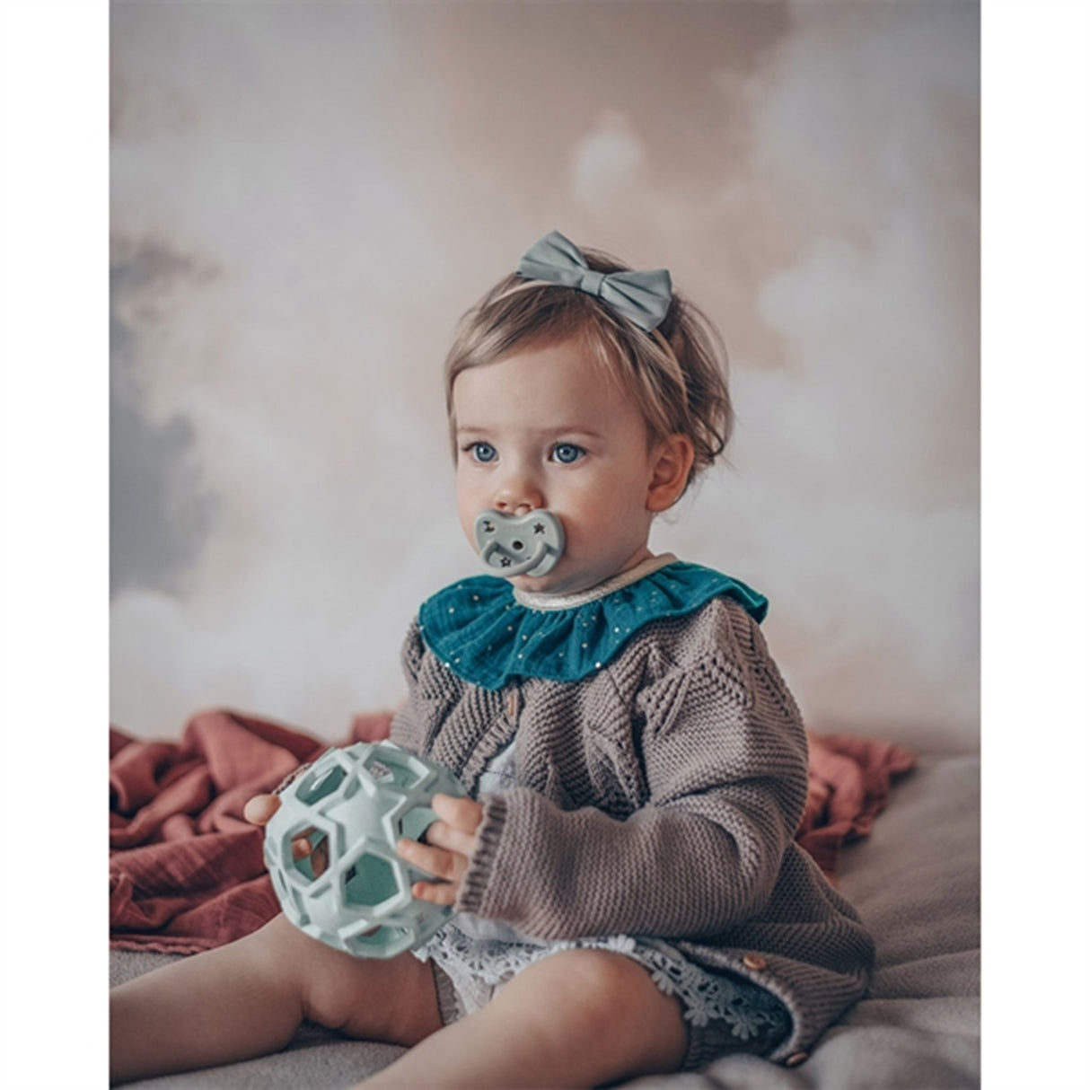 Hevea Ball Upcycled Blå Stars