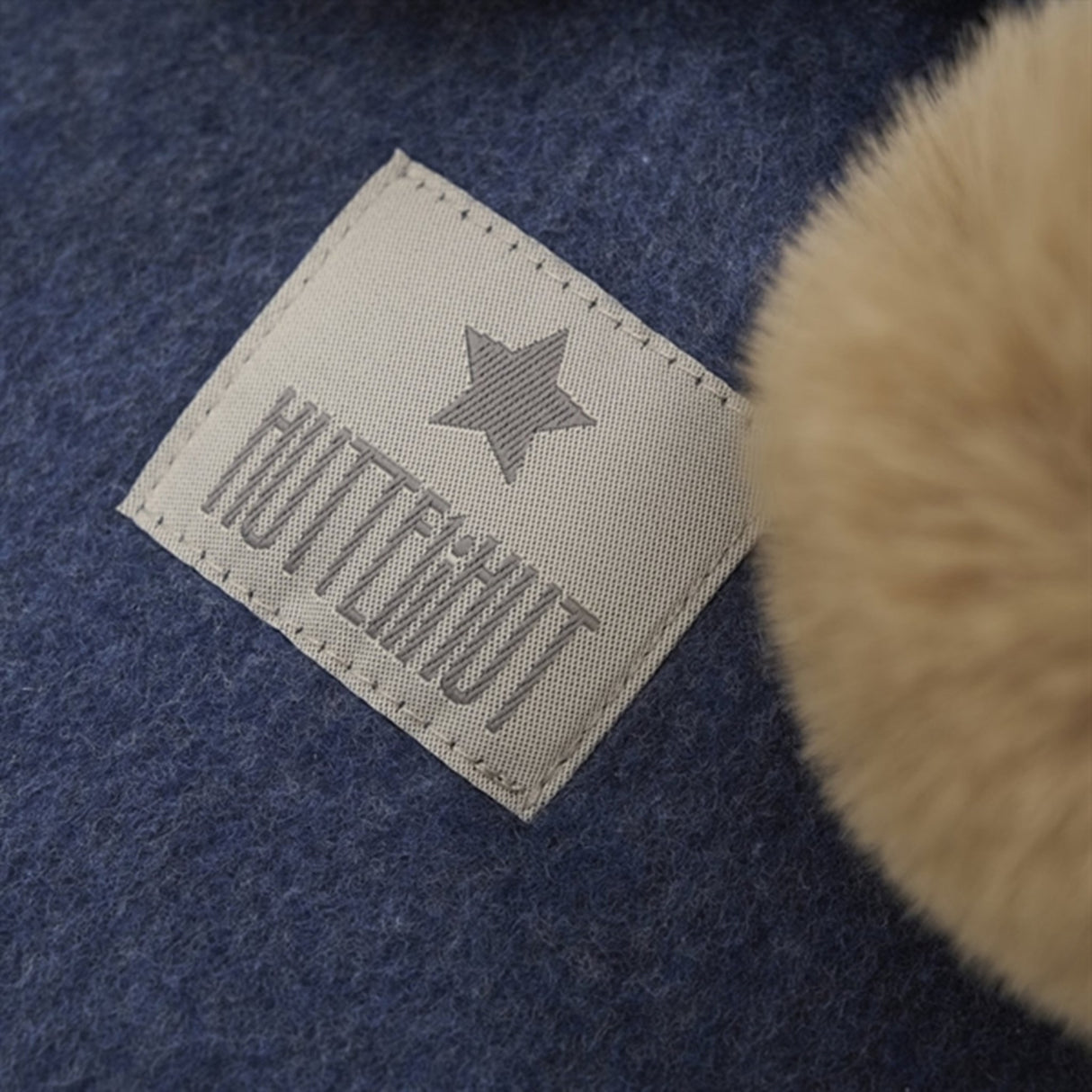 Huttelihut X Luksusbaby Bomull Fleece Elefanthatt Navy