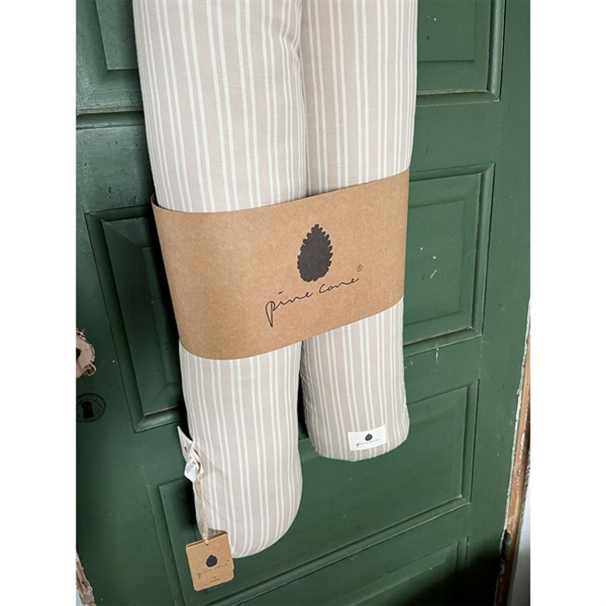 Pine Cone Graviditetskudde Beige Stripe