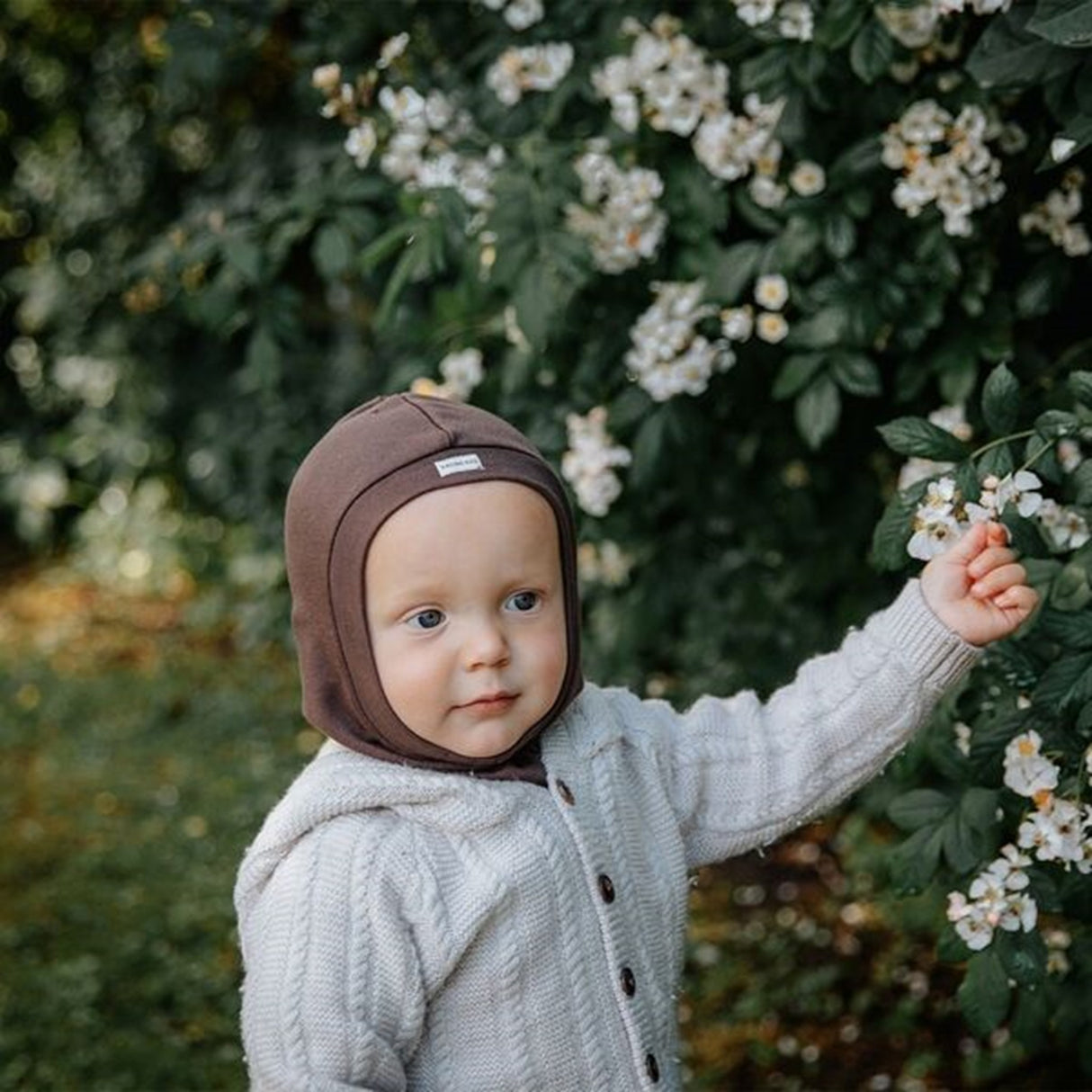 Racing Kids Rund Balaklava Rosett 1-lags Chocolate Brown