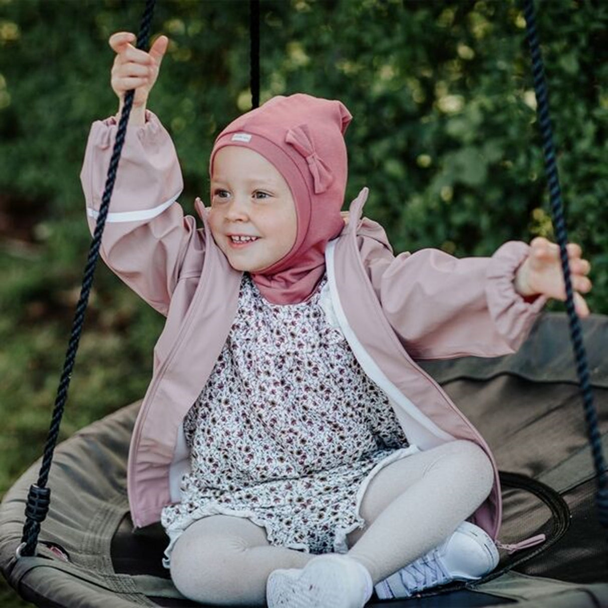 Racing Kids Top Balaklava Bow 1-lager Wild Rose