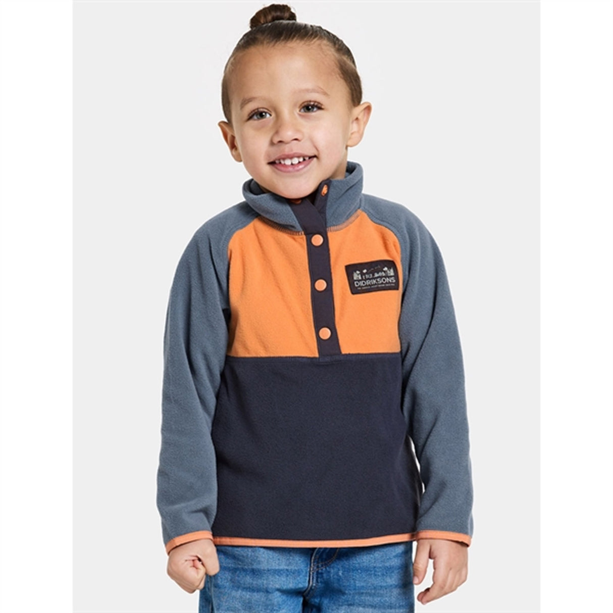 Didriksons Cantaloupe Monte Kids Fleece Jacka