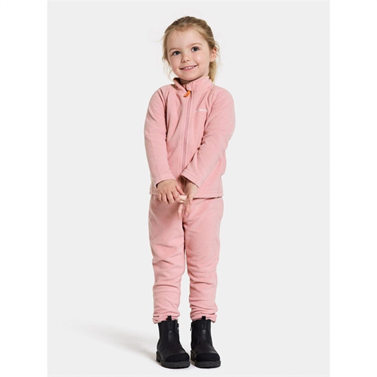 Didriksons Soft Pink Monte Kids Fleece Byxor