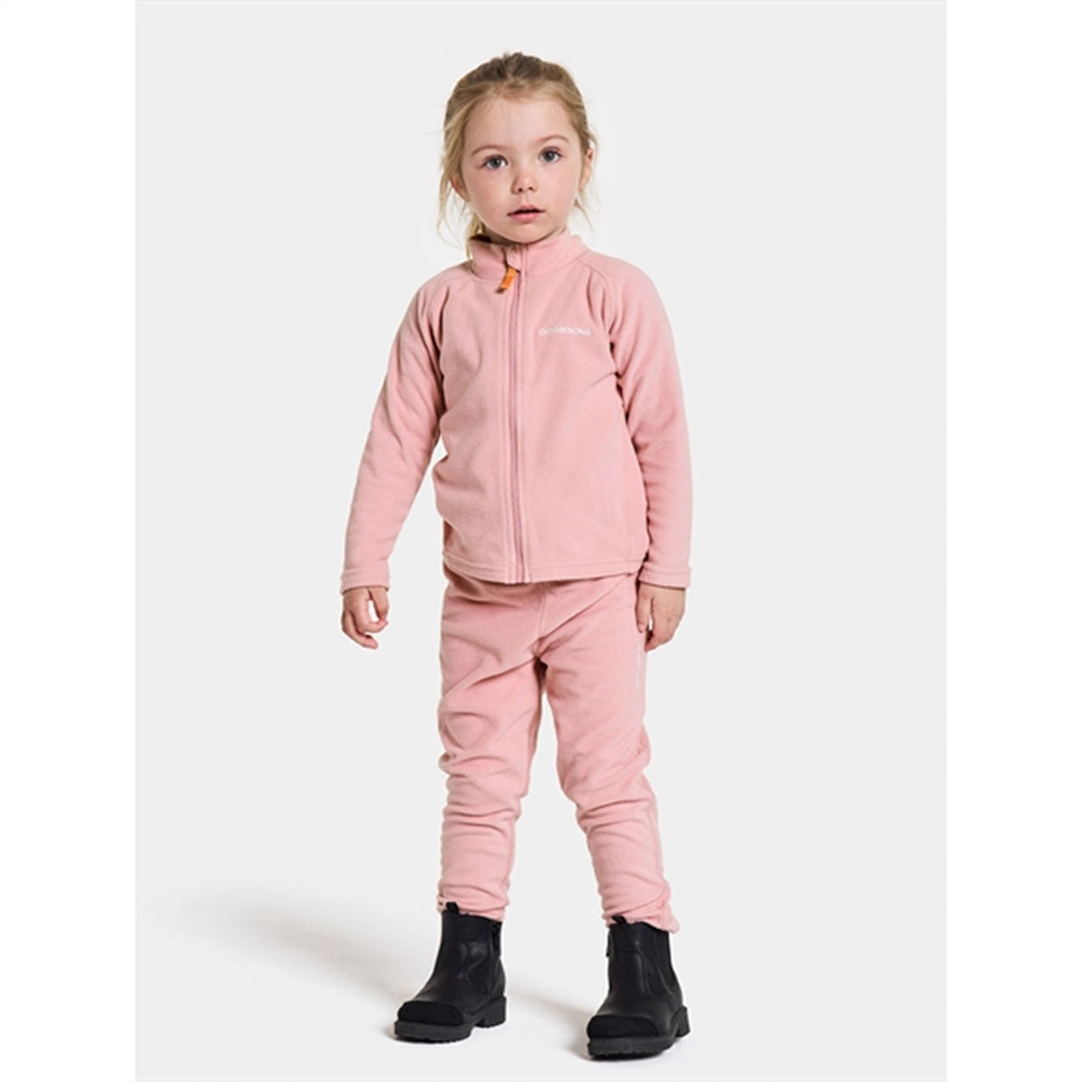 Didriksons Soft Pink Monte Kids Fleece Byxor