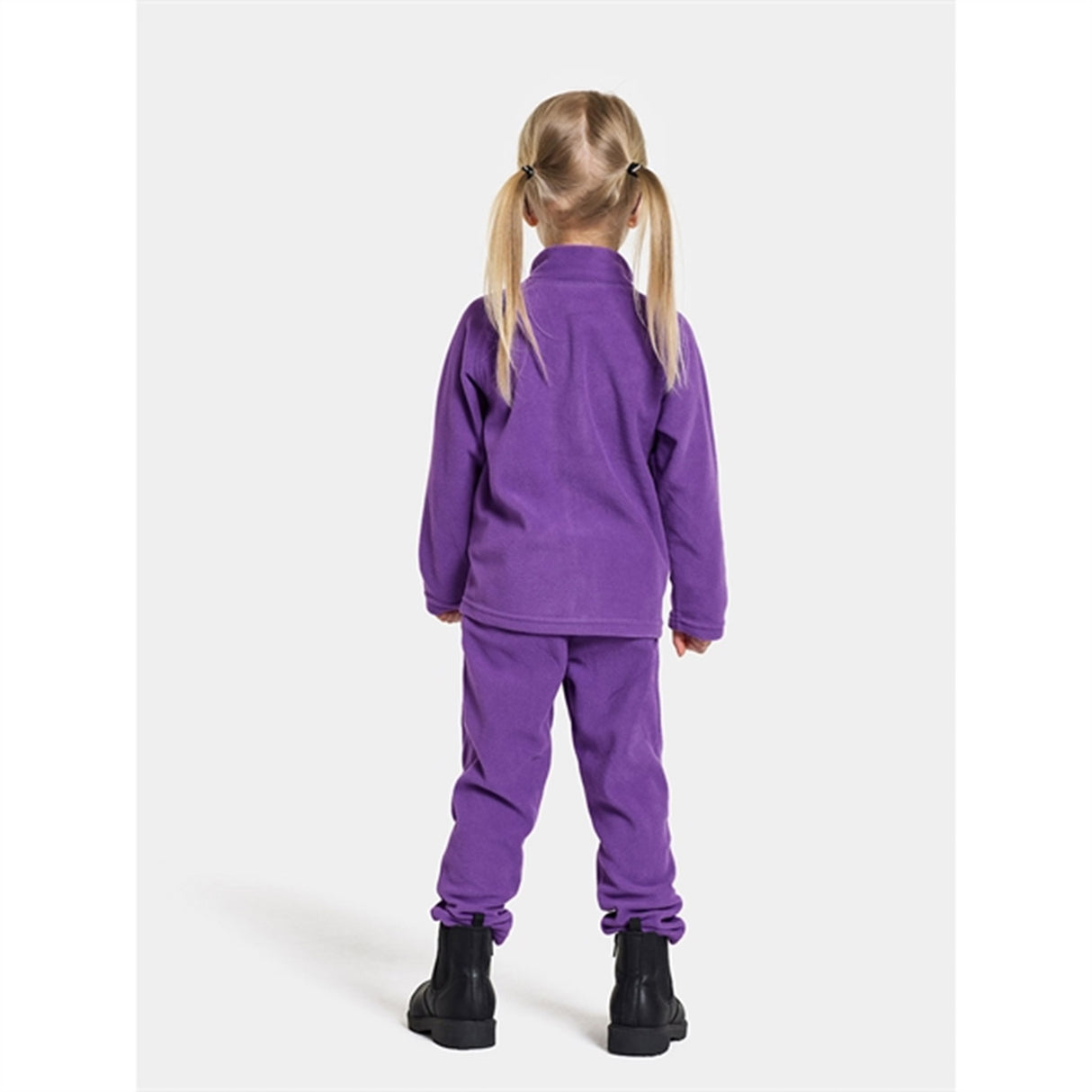 Didriksons Disco Purple Monte Kids Fleece Byxor